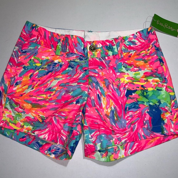 Lilly Pulitzer Callahan Shorts Palm Beach Coral 🦄 - Picture 15 of 15